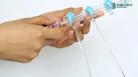 Hochdruck-Einwegzubehör für medizinische Eingriffe mit 3 Anschlüssen